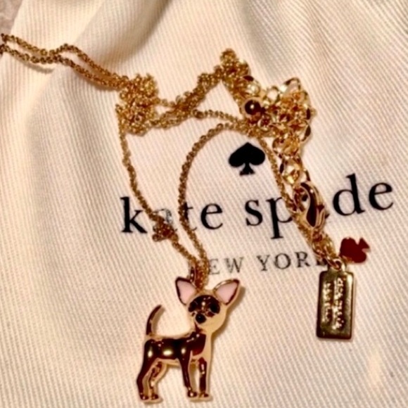 chihuahua necklace kate spade